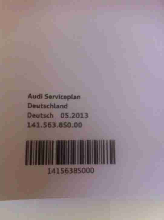 Audi Service Scheckheft