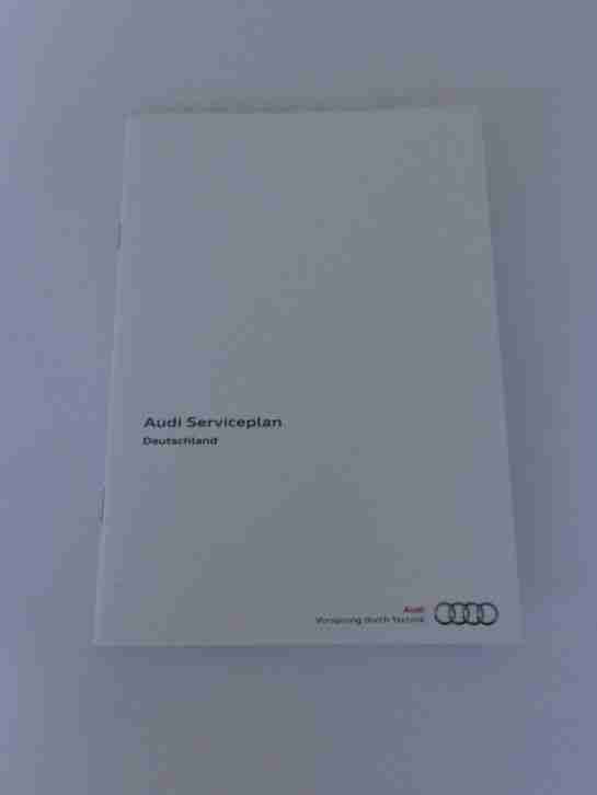 Audi Serviceplan Serviceheft Scheckheft A1, A3, A4, A5, A6, A7, A8, TT, Q3, Q5, Q7, R8