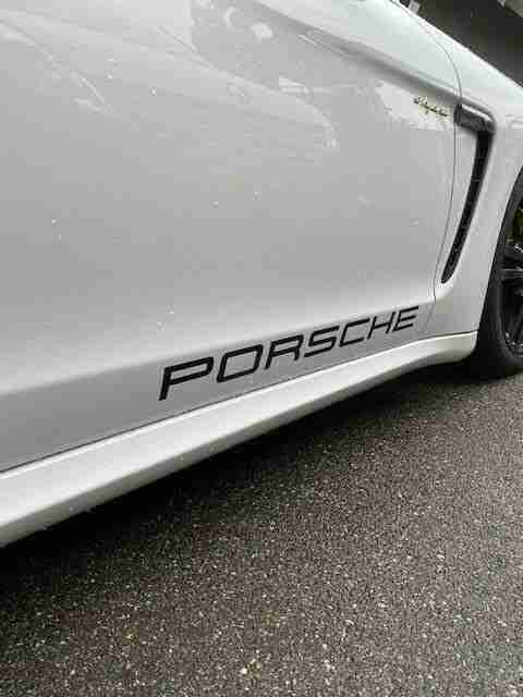Aufkleber Schrift PORSCHE 70cm 2x / Porsche Tuning