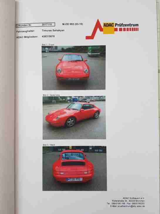 Auto porsche 993