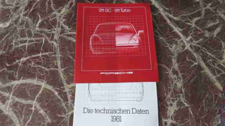 Autoprospekt Porsche 911 80 Jahre SC und Turbo