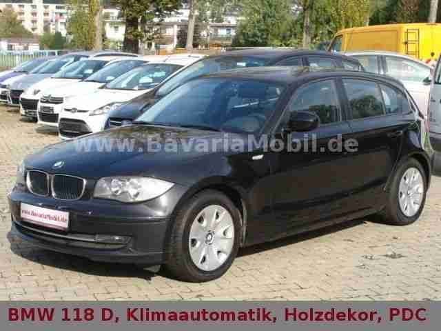 BMW 118d DPF Klimaautomatik, PDC, Holzdekor, EURO5