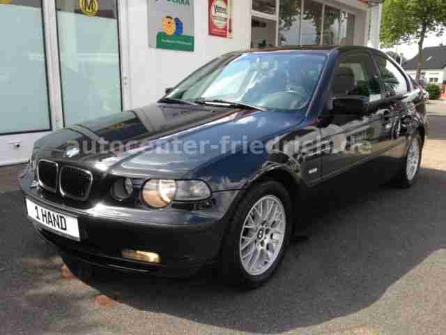 BMW 316ti compact Klima ESHD Tiefschwarzmet. 1.Hd