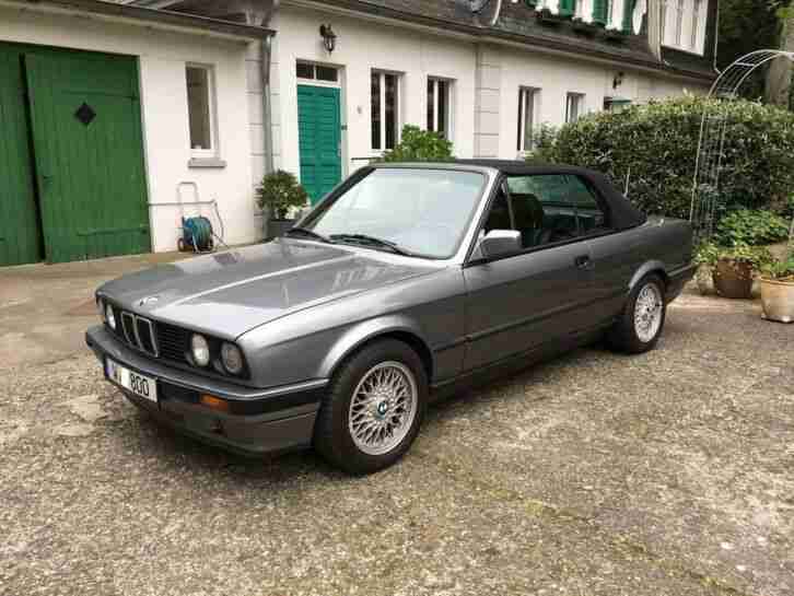 318i E30 Cabrio Automatik silber gepflegter