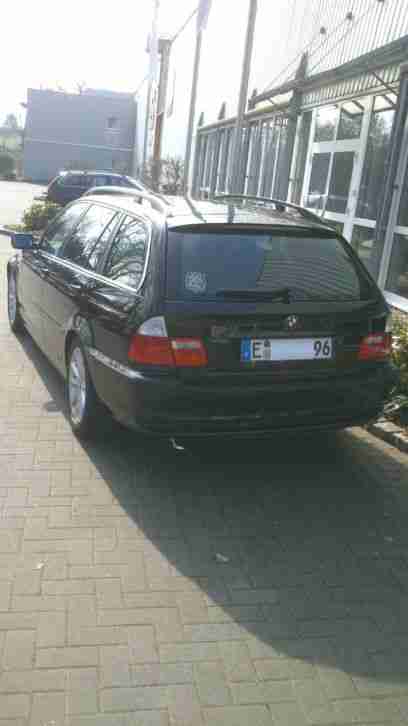 BMW 320 d touring (E46) mit reichhaltiger Sonderausstattung, schwarz