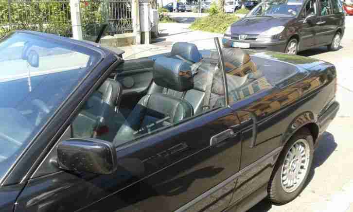 BMW 320i CABRIO SCHWARZ METALLIC +LEDER+ELV