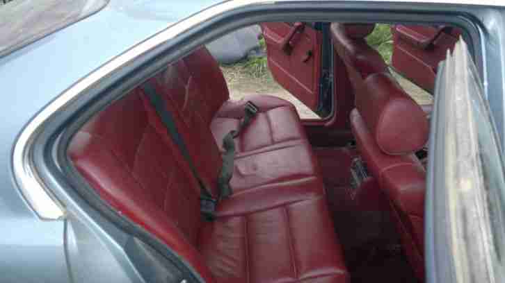 5er 520 i E34 Limosine Leder Rot Sitzheizung