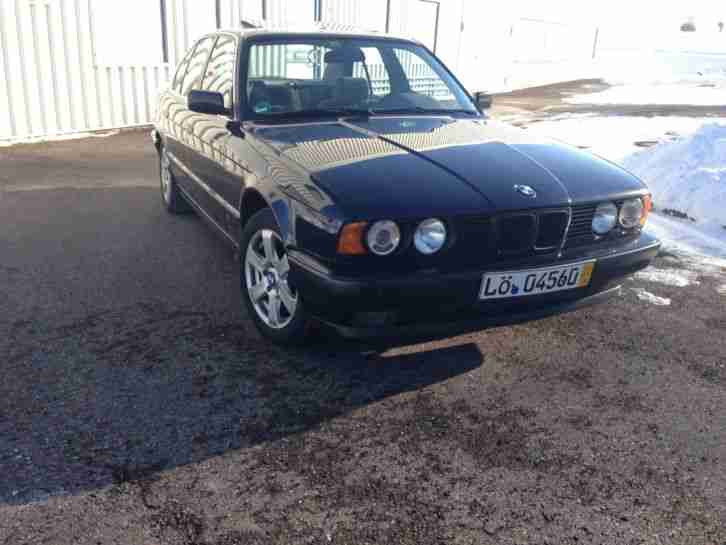 BMW E34 525i 24V Orientblau UNVERBASTELT Rarität!!