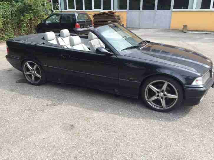 BMW E36 325i Cabrio Leder Schwarz zum Herrichten oder Ausschlachten