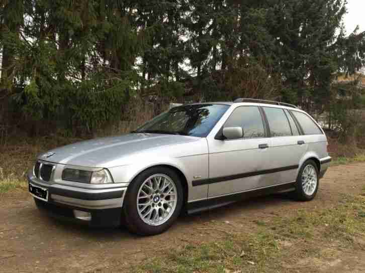 BMW e36 318i Kombi 1999 Silber Klimaautomatik PDC Sitzheizung Alufelgen