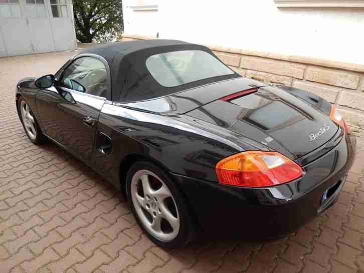 BOXSTER CABRIO schwarz TOP-Zustand aus 2. Hand - EZ 6/2002 - nur 66 TKM