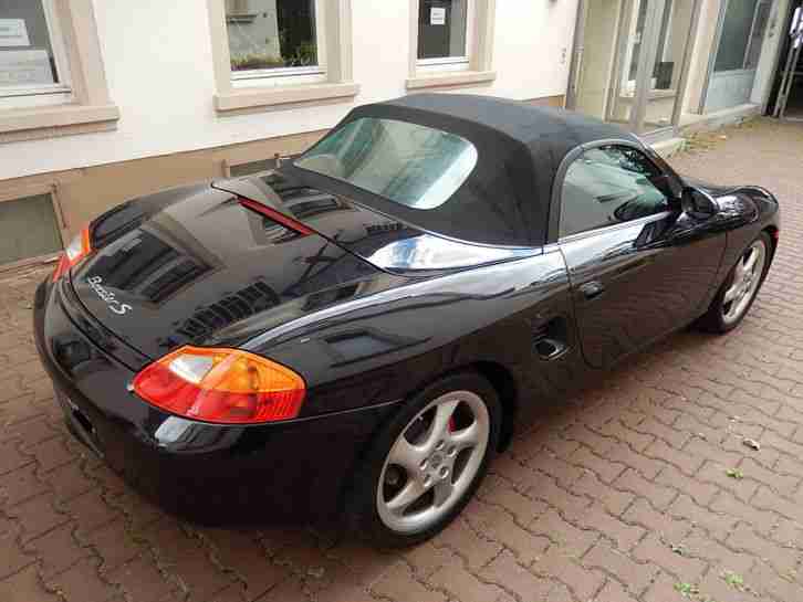 BOXSTER CABRIO schwarz TOP-Zustand aus 2. Hand - EZ 6/2002 - nur 66 TKM