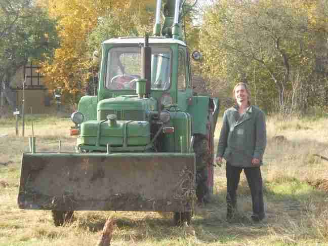 Bagger UMZ 1975 5,6t schwer DDR Brief Unterlagen