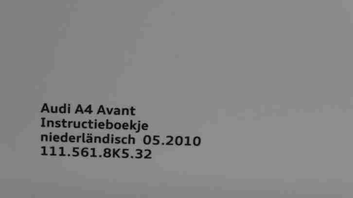 Bedienungsanleitung Audi A4