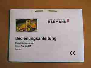 Bedienungsanleitung BAUMANN Seitenstapler