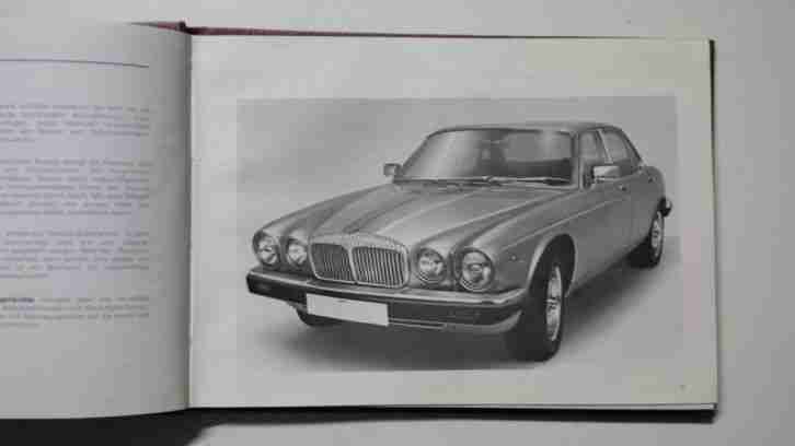 Bedienungsanleitung Daimler Double Six 5.3 Serie III Stand 1979