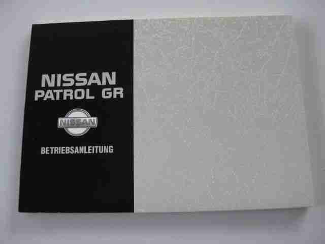 Bedienunsganleitung NISSAN PATROL GR Y60-G