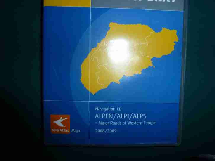 Blaupunkt Navigations CD ROM für die ALPEN und die Major Roads of Western Europe