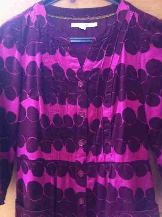 Boden Kleid Maisy Cord Kleid 12L Taschen Bordeaux Himbeer