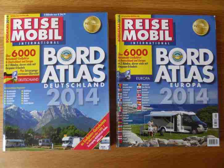 Bordatlas 2014 Reisemobil Stellplatzführer über 6000 in D und Europa