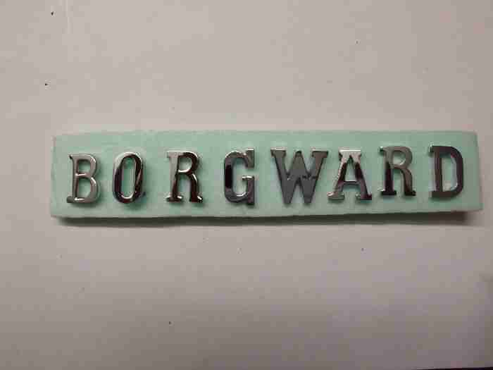 Borgward Buchstabensatz