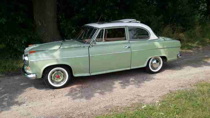 Borgward Isabella TS 1960 H Gutachten TÜV Faltschiebedach AHK Blaupunkt Radio