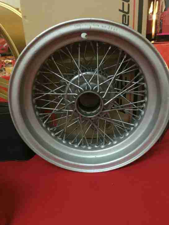 C.Borrani 15x5.5 RW3591 Record Felgen 250 Ferrari & 400SA-4Stück