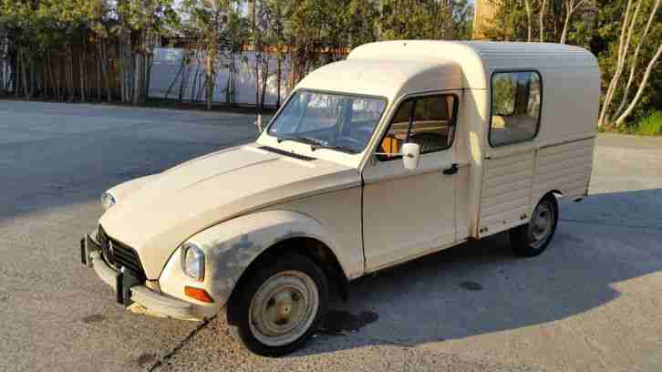 CITROEN ACADIANE KASTEN ENTE ÄHNLICH 1987 FAST OLDTIMER RARITÄT 2 CV SCHECKHEFT