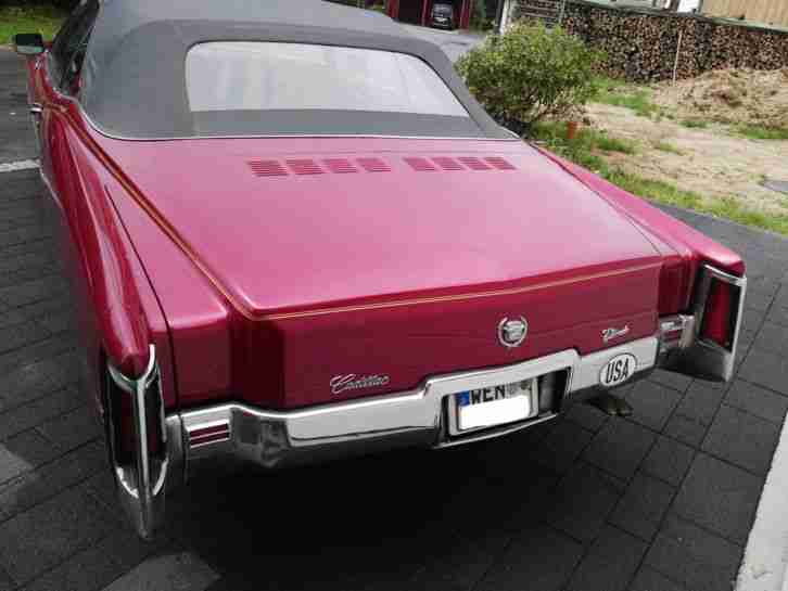 Cadillac Eldorado 8,2l V8 Cabrio weinrot Baujahr 1971