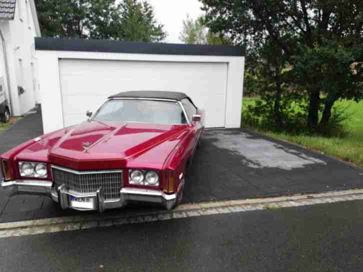 Cadillac Eldorado 8, 2l V8 Cabrio weinrot Baujahr 1971