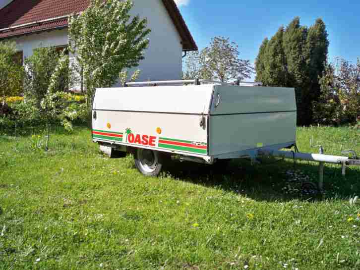 Campinganhänger mit Zeltaufbau für 4 Personen. TÜV neu. Neuwertiger Zustand
