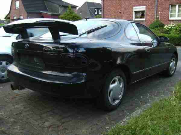 Celica T18 BJ 1993 schwarz 149TKM TÜV12/2015 Sportauspuff Alufelgen Spoiler etc.
