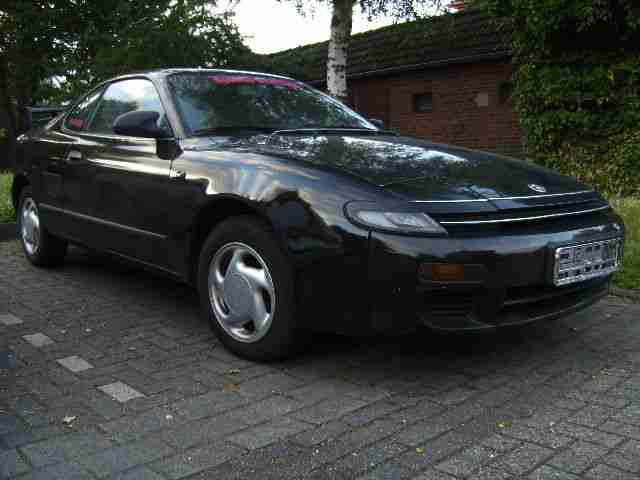 Celica T18 BJ 1993 schwarz 149TKM TÜV12/2015 Sportauspuff Alufelgen Spoiler etc.