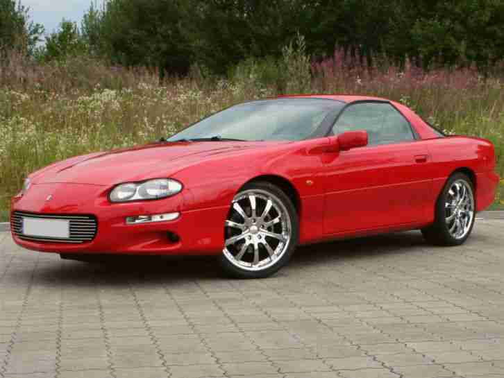 Chevrolet Camaro, 3.8 l, 59 tkm, 1. Hd, EZ 2001 19 Chromfelgen Edelstahlauspuff