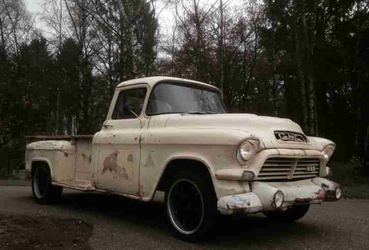 Chevrolet GMC Pick Up Truck 1957 Lonbed Stepside Hot Rod Rat Rod