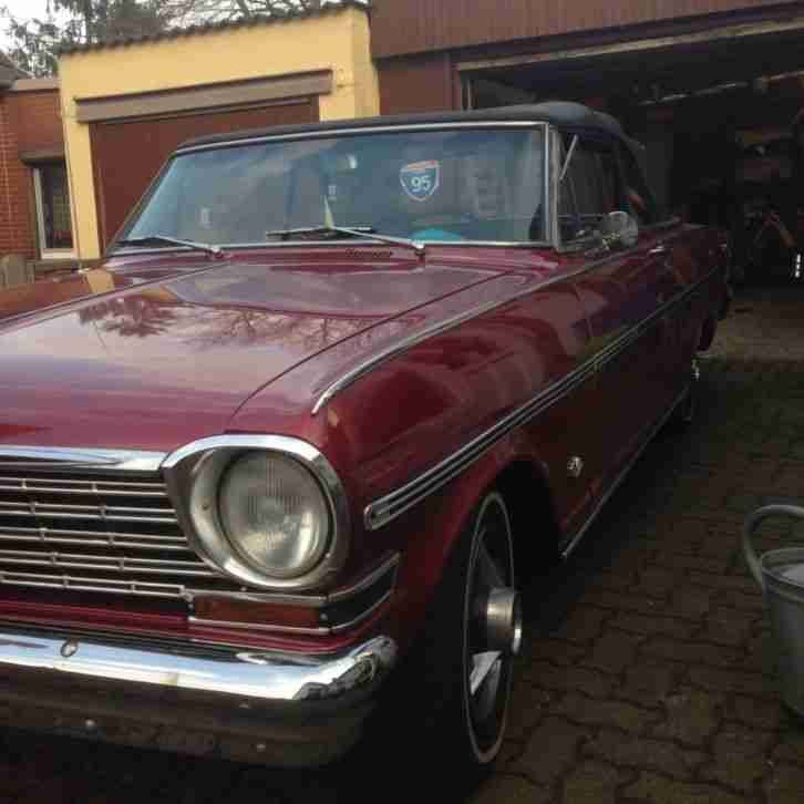 Chevrolet Nova 1963 SS V8 Muscle Car Hot Rod H-Zulassung Tüv10/15 Original Chevy