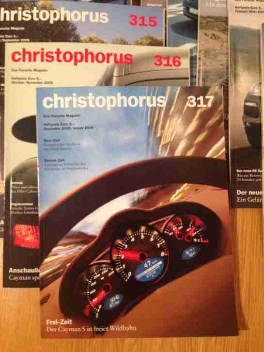 Christophorus Porsche Zeitschriften Band 308-326 top erhalten