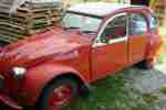 2 CV 6 Rot Ente Bastlerfahrzeug zum