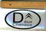 2 CV D Schild Deux Chevaux