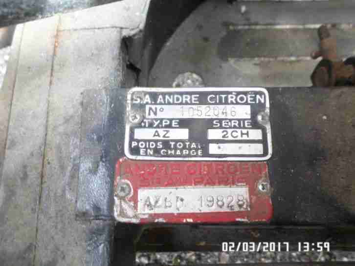 Citroen 2cv Oldtimer Wellblechente Bj 1958 mit Selbstmördertüren