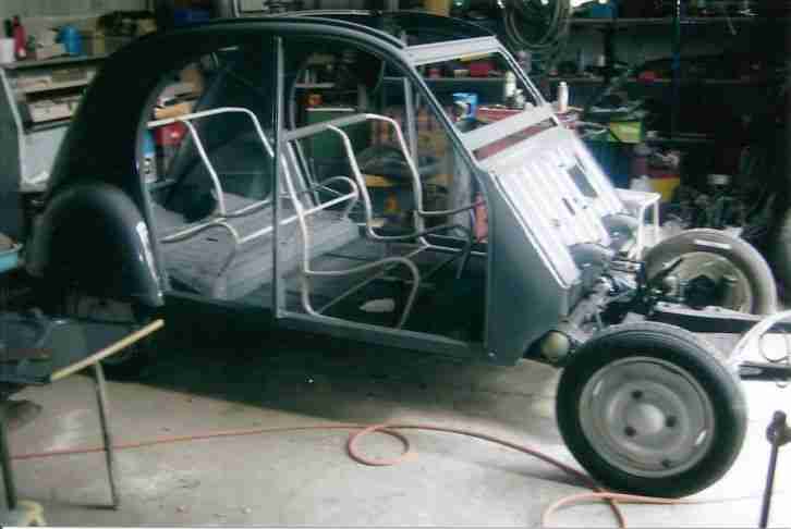 Citroen 2cv Oldtimer Wellblechente Bj 1958 mit Selbstmördertüren