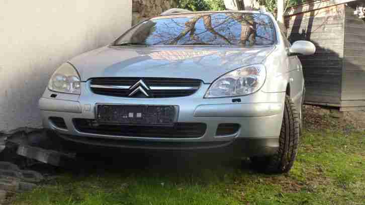 Citroen C5 Break, HU 08/2017, 2,2 HDI grün, Leder, Navi, Telefon, Anh-kupplung