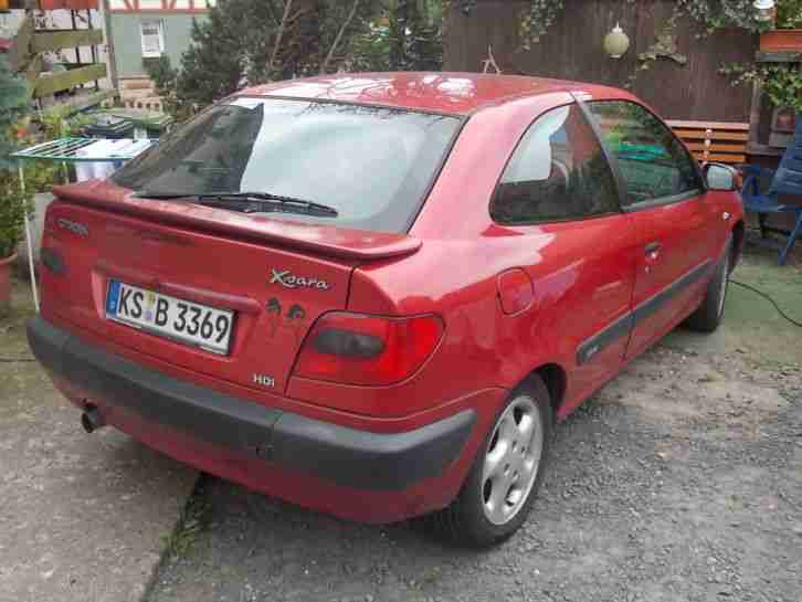 Citroen Xsara 2L HDI Diesel Coupe, Ez. 10/99, rot, Nichtraucher Kfz, Km 154 Tkm