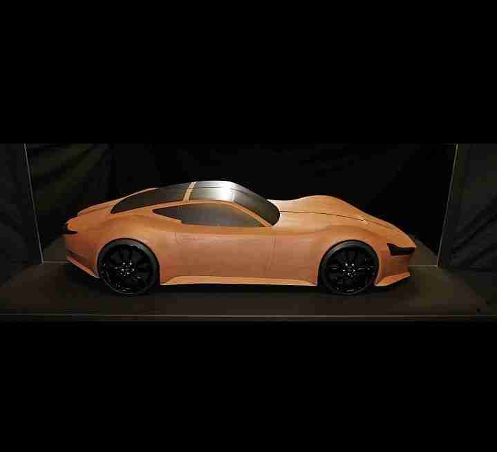 Concept Design Car Clay Auto Modell Kunst Einzelstück Prototyp Studie Vitrine