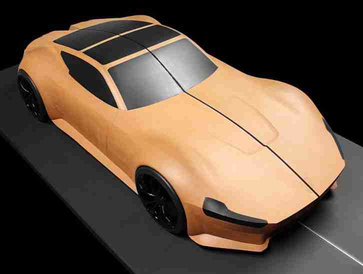Concept Design Car Clay Auto Modell Kunst Einzelstück Prototyp Studie Vitrine