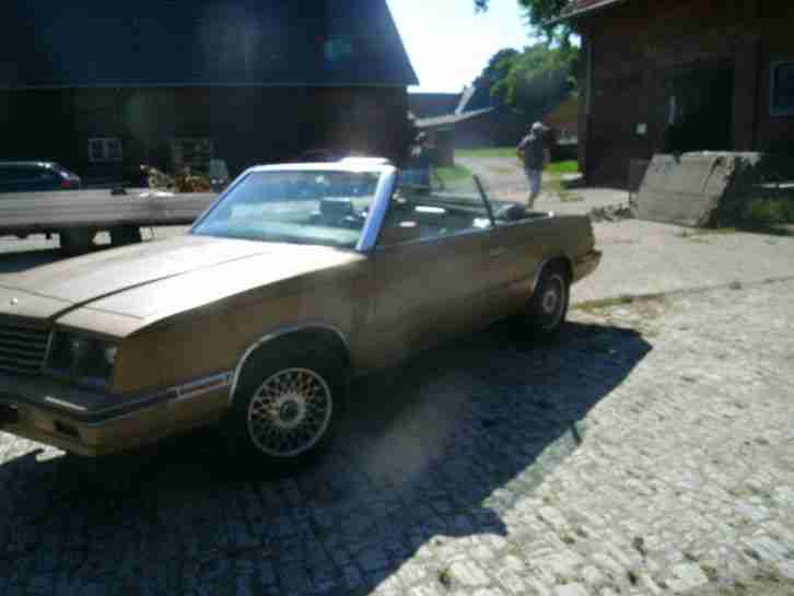 Crysler Dodge 600 Cabrio 2,5L zum Restaurieren Bj84 Oldtimer Jungtimer Bastler