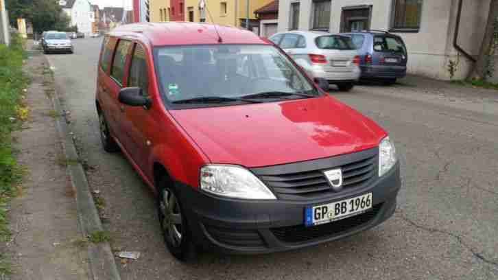 DACIA LOGAN Benzin 75370km Erstzulassung 04.2009 Rot Kombilimousine