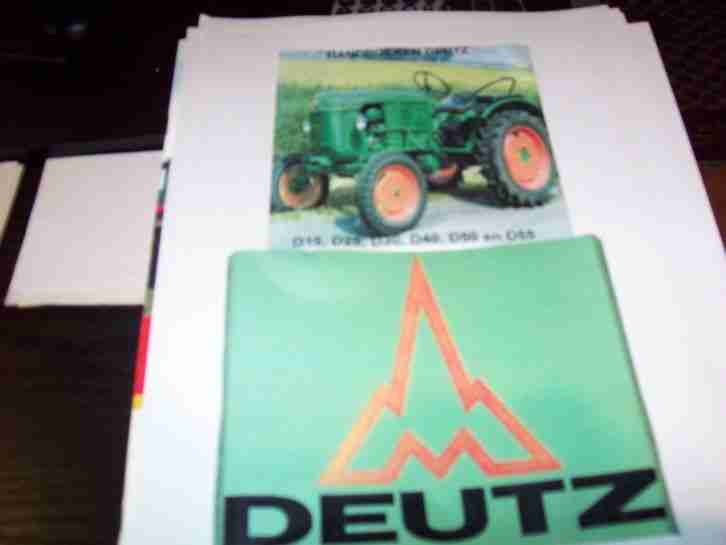 DEUTZ OLDTIMER TRACTORS D15,D25,30,35 D40,D50 UND D 55 ALLE BUCHER