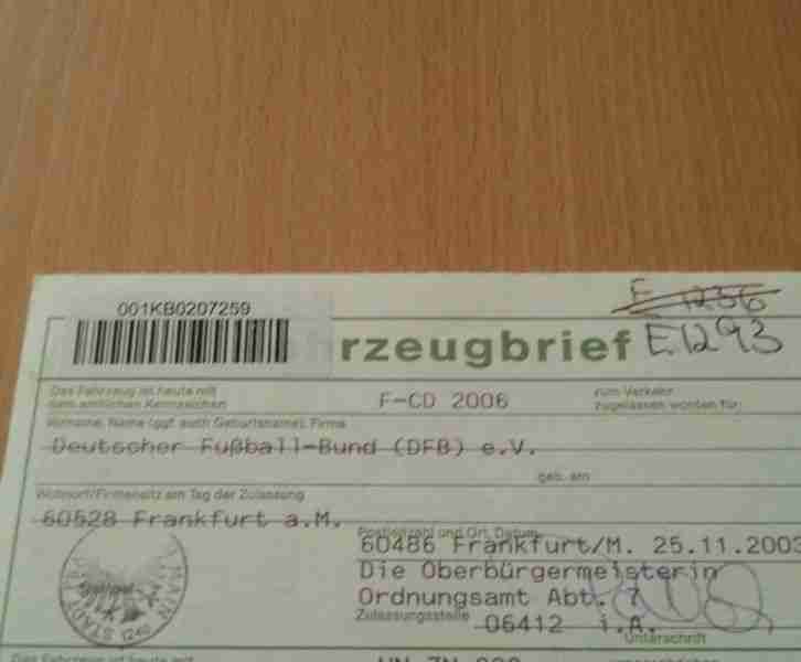 DFB Weltmeister Auto für echte Fans