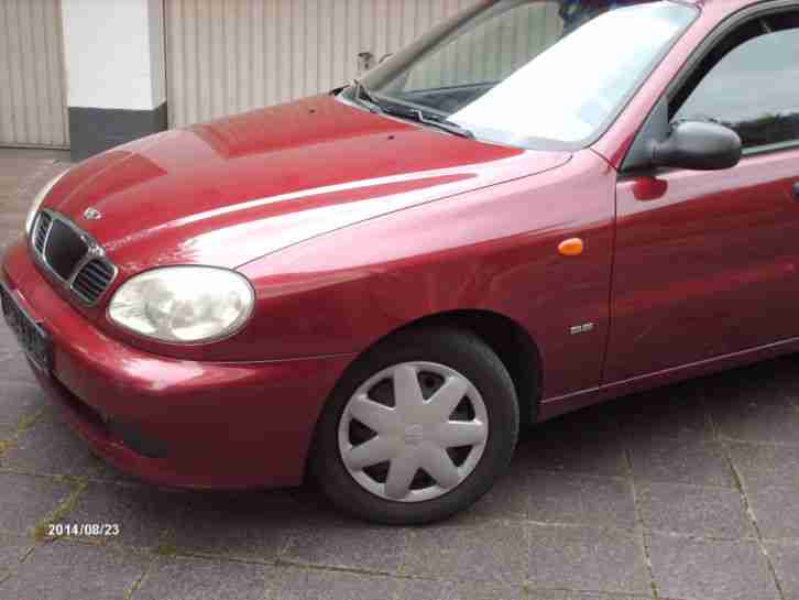 Daewoo Lanos 1,4 Cool, 5Türer+Klima Tüv/AU 5/15 Rot Met. 55KW,EZ 01.2002